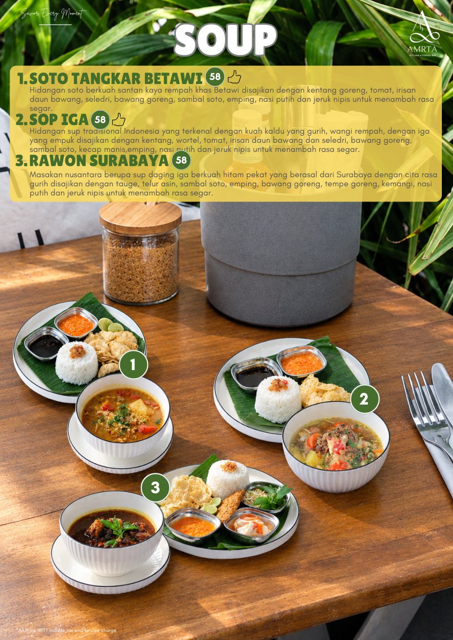 AMRTA Menu - Soup
