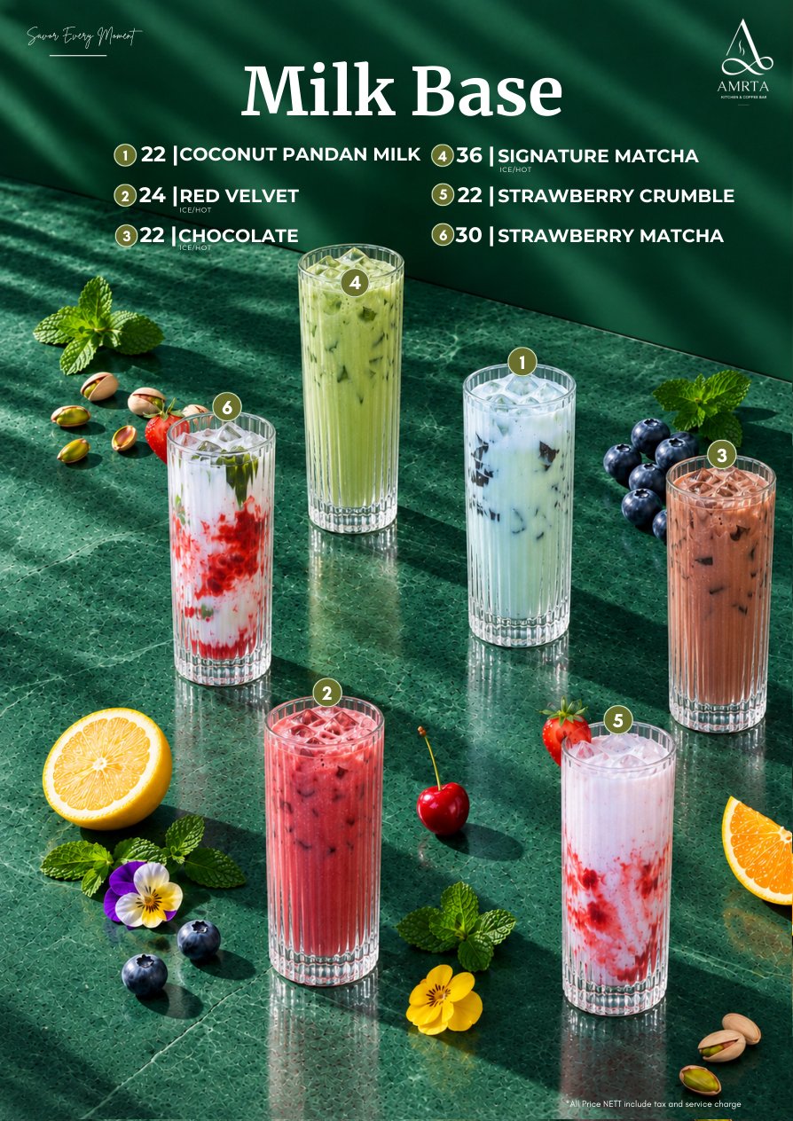 AMRTA Menu - Milk Base